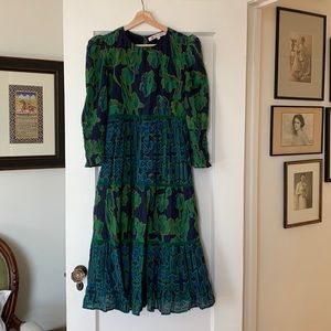 Ros‘s Garden Boho Cotton Dress - XS